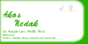 akos medak business card